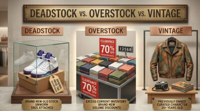 overstock vs deadstock vs vintage